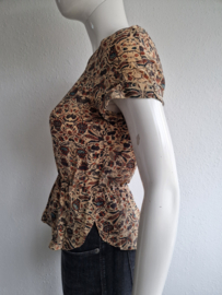 Isabel Marant top. Maat 1, Print/zijde.