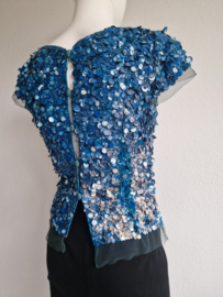 Ronald Kolk top. Maat 34/36, Blauw/lovers.