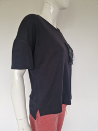 Luisa Cerano T-shirt. Maat 36, Zwart