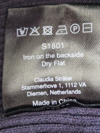 Claudia Sträter off shoulder top. Maat 38/40, Donkerblauw.