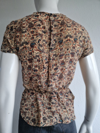 Isabel Marant top. Maat 1, Print/zijde.