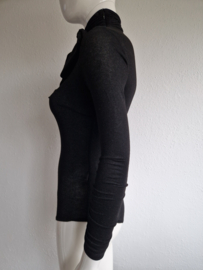 Elisabetta Franchi bodysuit. Maat 38, Zwart/strik.