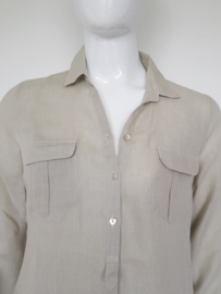 Cross Point blouse. Mt. 42. Sand/linnen.