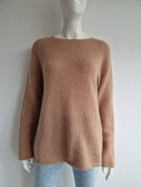 Alpha Studio trui. Maat 40/42,. Bruin. Mohair/zijde.