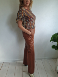 Studio Anneloes pantalon. Maat L. Bruin/vegan leer.
