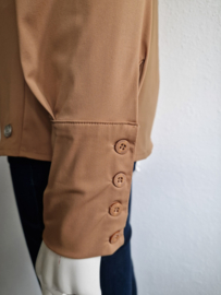 Triple Nine blouse Peggy. Maat M. Karamel/travelstof.