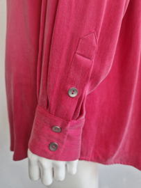 Créton blouse Cremmie. Maat XL. Framboos.