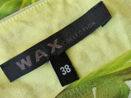 Wax Collection rok. Maat 38, Groen/ palmbladerenprint.