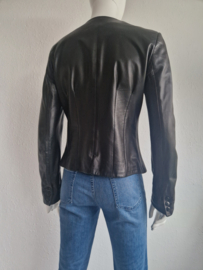 Armani Collezioni blazer. IT. Maat 42, Zwart/leer.