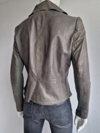 Transmission blazer. Maat 38. Groen/leer.