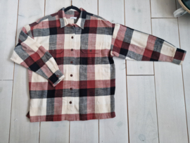 Closed blouse Kyra. Maat M. Ruit/flanel.