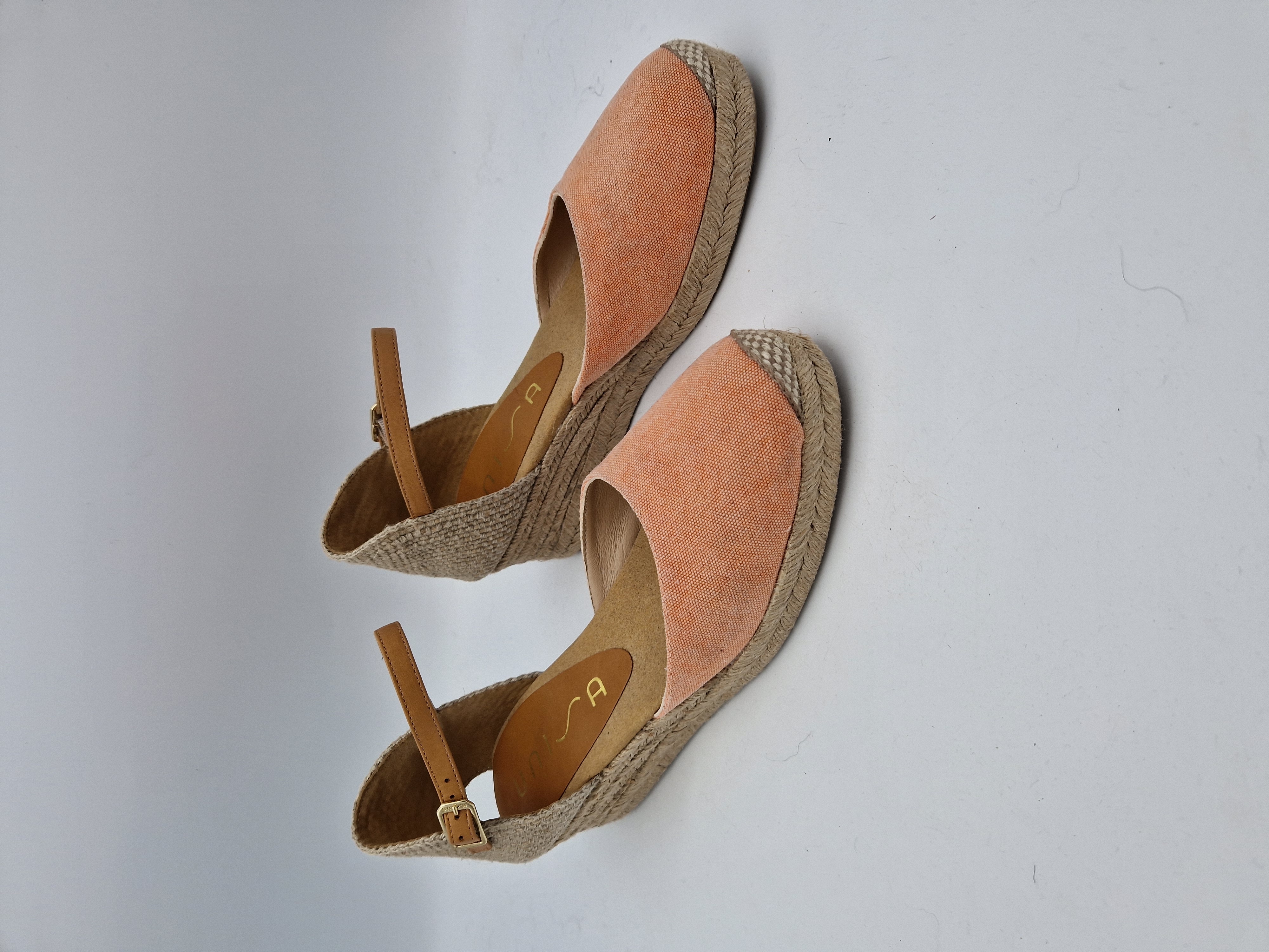 Unisa espadrilles. Maat 39, Zalm.
