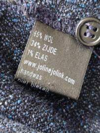 Shirtdress Joline Jolink. Model FALL. Maat M. Blauw/zijde