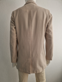 Scotch & Soda double breasted krijtstreep blazer. Maat M.Crème.