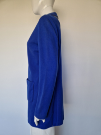 Opus blazer Helen Structure. Maat 40, Blauw.