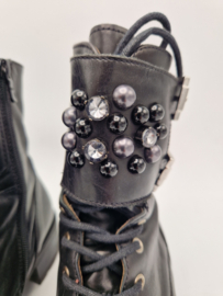 Nero Giardini veterboots. Maat 41, Zwart/leer.