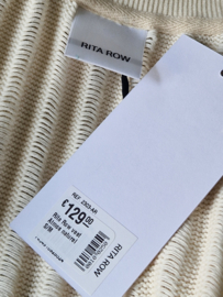 Rita Row mouwloos vest. Maat XS/S. Crème/katoen.