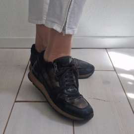 Red Rag sneakers. Maat 40, Zwart/brons/leer.