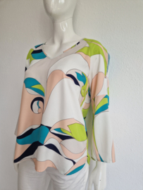 Marie Méro blouse top. Maat 38,All over print.