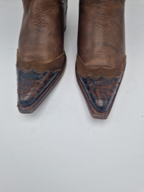 Sendra westernlaarzen. Maat 36, Bruin/leer.