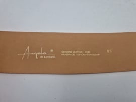 Angelo de Lombardi tailleriem. 85 cm. Oranje/leer.