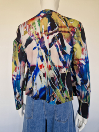 Lizzy & Coco reversible jasje. Maat M. Kleurrijke print