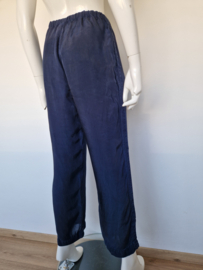 Trix en Rees cupro pantalon Scorpio. Maat M. Donkerblauw.