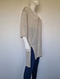 Luisa Cerano vest. Maat 40, Beige/goud