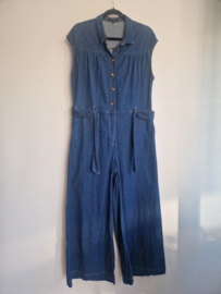 King Louie Amy Chambray jumpsuit. Maat 40. Blauw