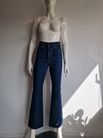 Levi's Ribcage boot Highwaist flared jeans. Maat 26, Donkerblauw.