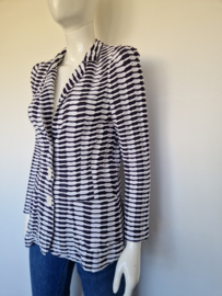 ML Collections blazer Wave. Maat 36. Marine/wit.