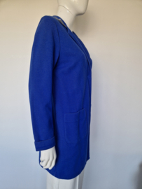 Opus blazer Helen Structure. Maat 40, Blauw.