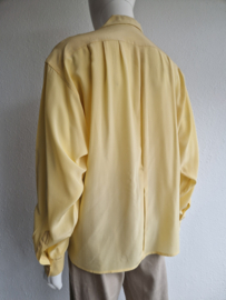 Falke vintage zijden blouse. Maat M. Zachtgeel.