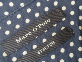 Marc O'Polo blouse. Maat 42, Donkerblauw/stippenprint.
