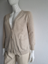 Portofinopiazzetta vest. Maat L. Beige/ kasjmier