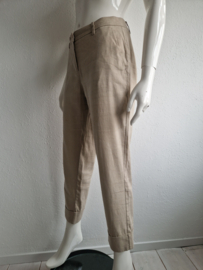 Cambio cropped pantalon. Maat 38, Beige/linnen.
