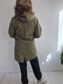 Basil Mosse bicycle rain parka. Maat M. Groen