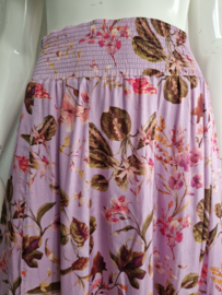 Claudia Sträter midi rok. Maat 40. Lila/bloemenprint.