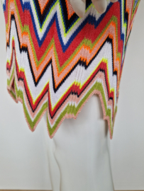 Marc Cain kleurrijke zigzag tuniek/jurk. Maat N3