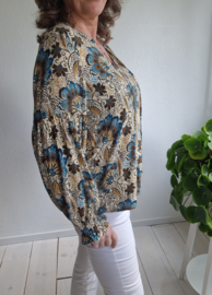 Geisha blouse top. Maat 40. Floral print.