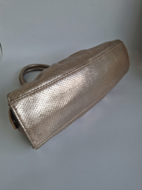 Nicoli leren handtas | Goud | Leer |