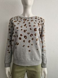 Scotch & Soda sweater. Maat S. Grijs/flockprint.
