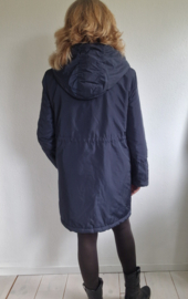 No Man's Land parka. Maat 40, Donkerblauw.
