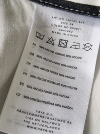 Yaya maxi rok. Maat 38, Zwart/wit gestreept.