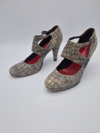 Altra Cosa pumps. Maat 41, Croco leer.