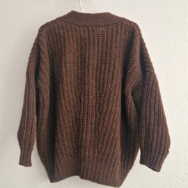 Babaa vest. Maat M. Bruin/wol.