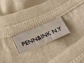 Penn & Ink N.Y. shirt. Maat L. Crème/merinoblend.