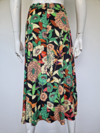 Ilse Jacobsen rok | Maat M | Zwart/bloemenprint |