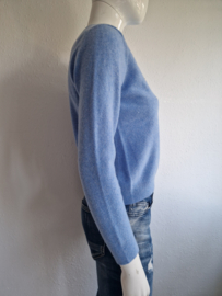Benetton trui. Maat 36, Lichtblauw/scheerwol.
