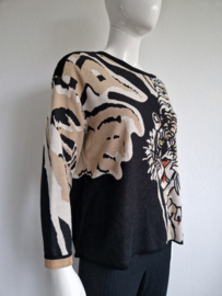 Marc Cain pullover met tijgermotief. Maat 3,